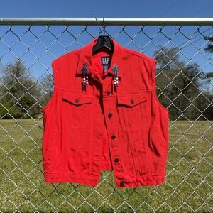 Red Gap Western Denim Vest